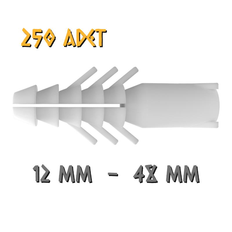 Made Standart Plastik Dübel - No: 12 - 250 Adet