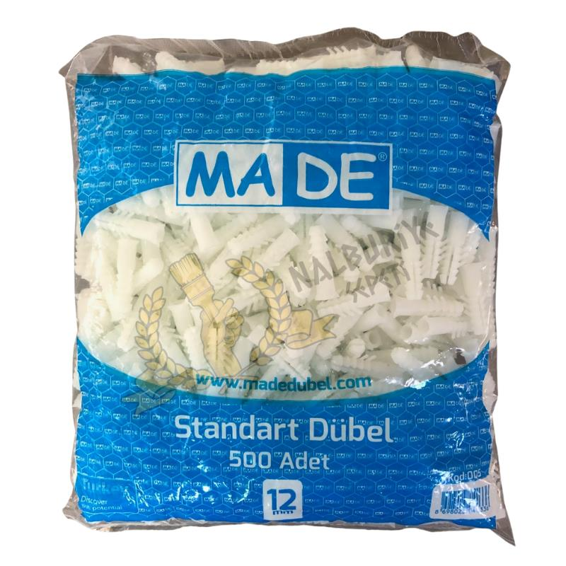 Made Standart Plastik Dübel - No: 12 - 250 Adet