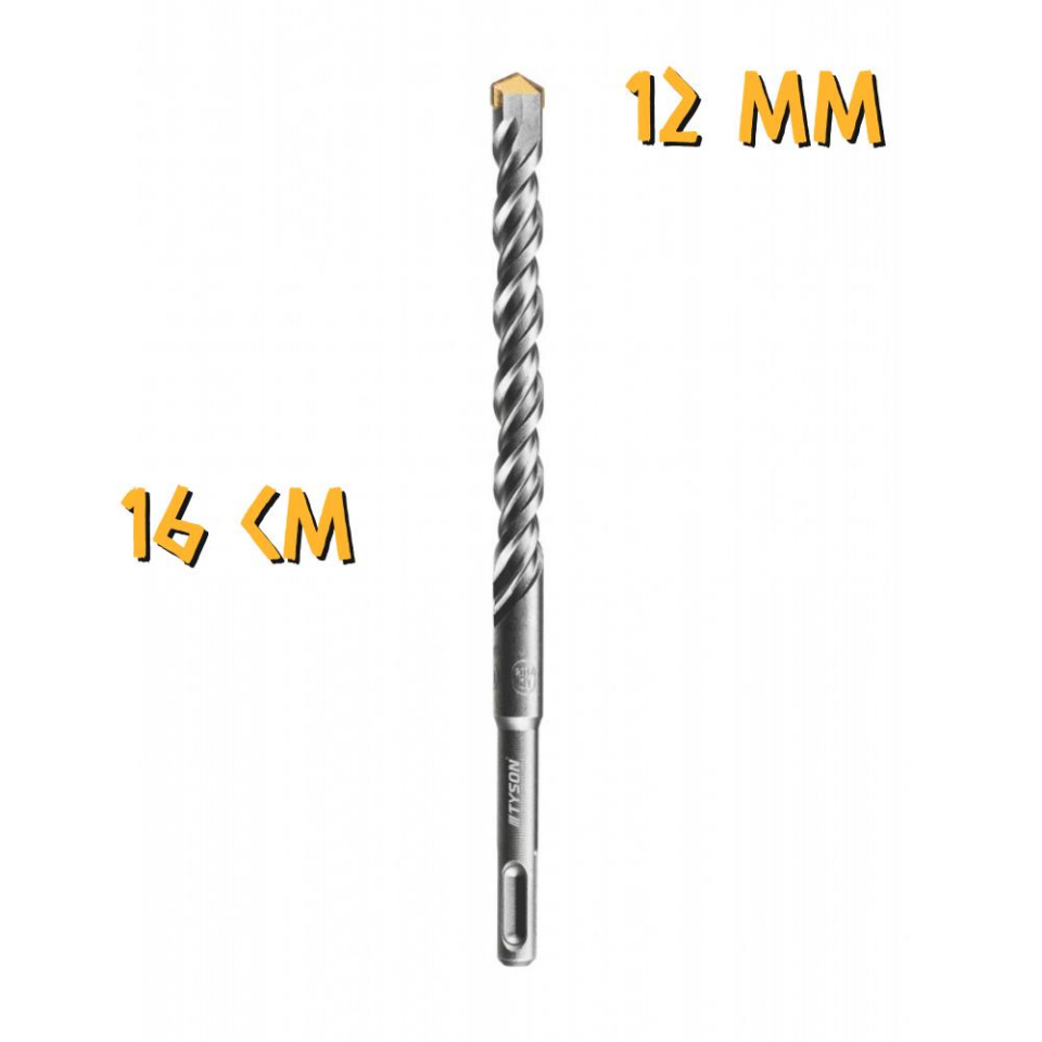 Kupa Tyson SDS Plus Delici Hilti-Matkap Ucu - 12 mm. - 16 cm
