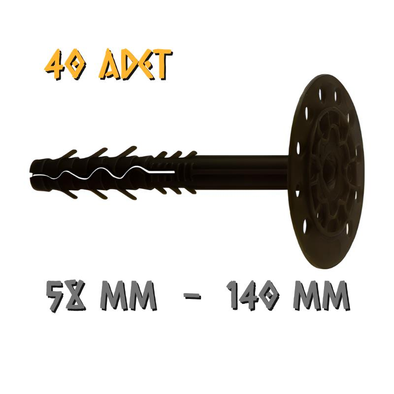 Made Siyah İzolasyon Strafor Dübeli - Boy: 140 - 40 Adet