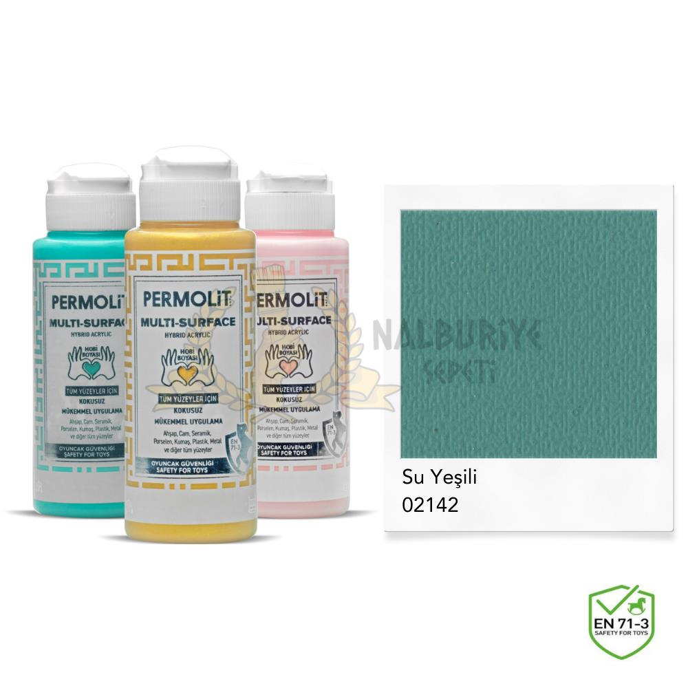 Permolit Multi Surface Akrilik Hobi Boyası SU YEŞİLİ 120 ml.