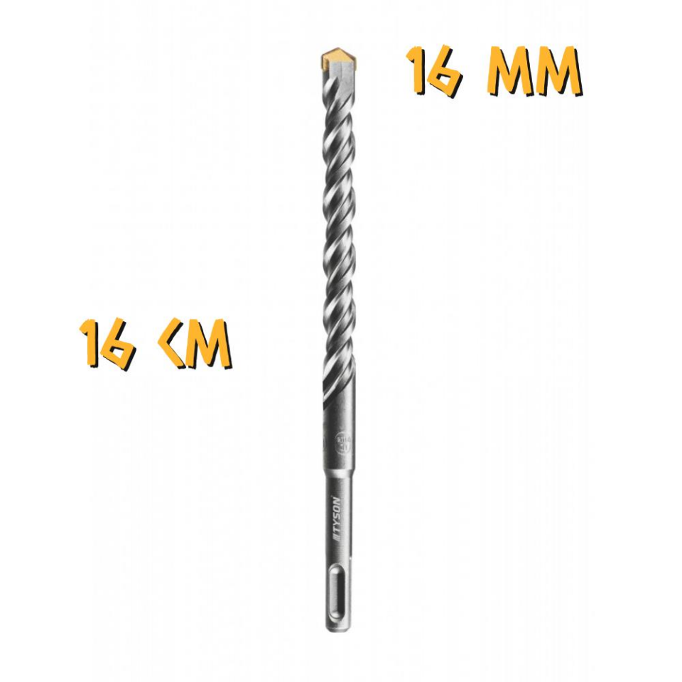 Kupa Tyson SDS Plus Delici Hilti-Matkap Ucu - 16 mm. - 16 cm