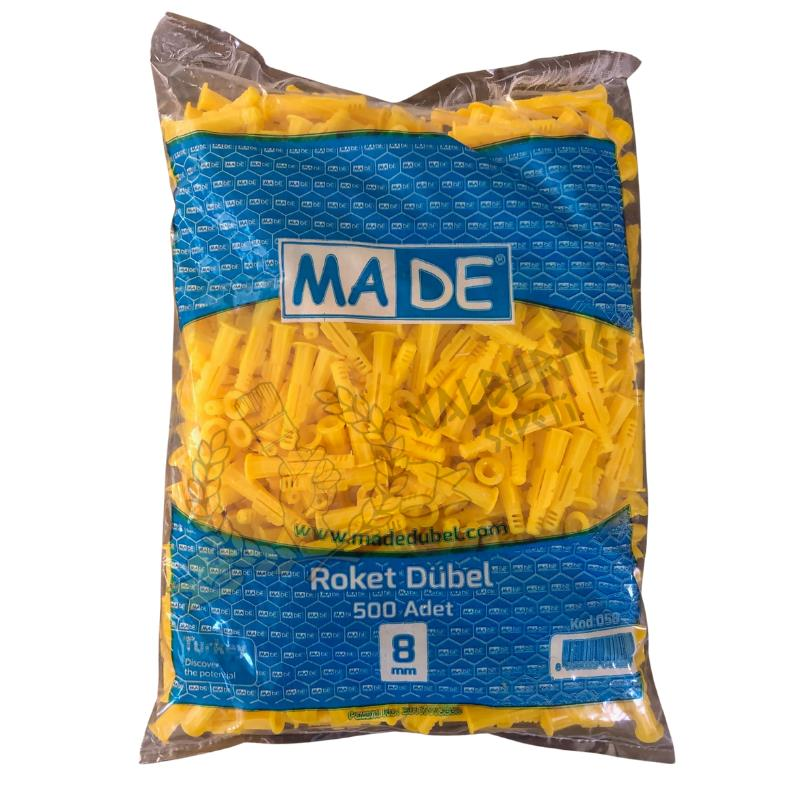 Made Performans Roket Dübel - No: 8 - 500 Adet