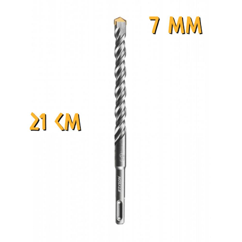 Kupa Tyson SDS Plus Delici Hilti-Matkap Ucu - 7 mm. - 21 cm