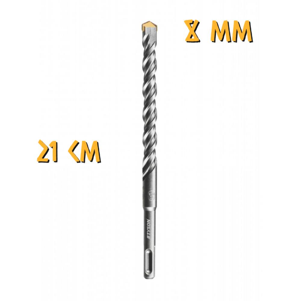 Kupa Tyson SDS Plus Delici Hilti-Matkap Ucu - 8 mm. - 21 cm