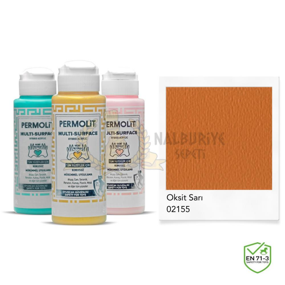 Permolit Multi Surface Akrilik Hobi Boyası OKSİT SARI 120 ml.