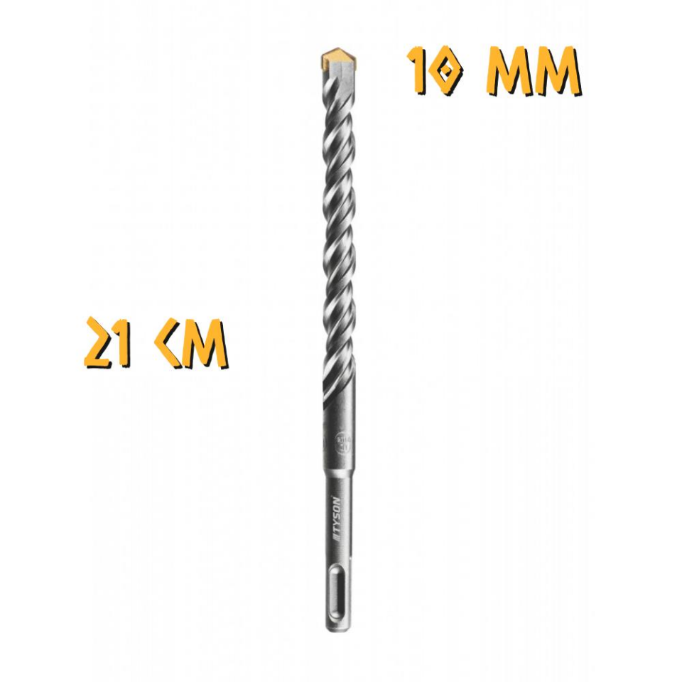 Kupa Tyson SDS Plus Delici Hilti-Matkap Ucu - 10 mm. - 21 cm
