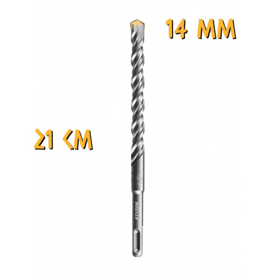 Kupa Tyson SDS Plus Delici Hilti-Matkap Ucu - 14 mm. - 21 cm