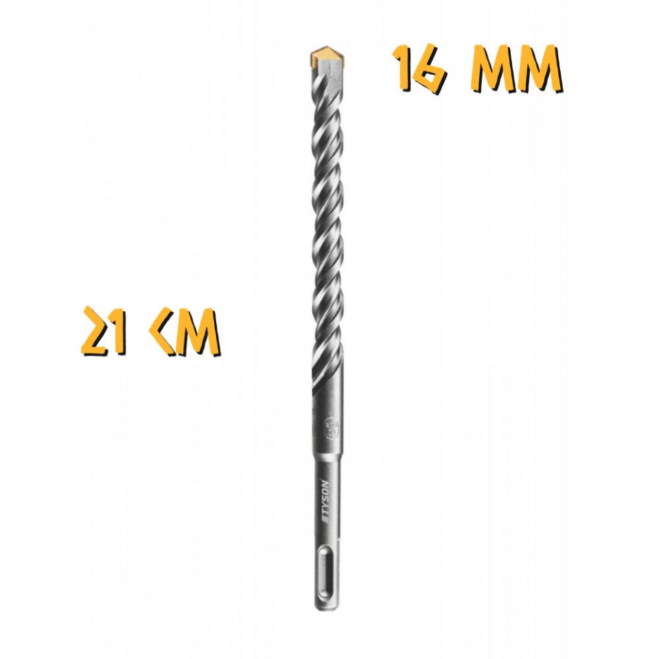 Kupa Tyson SDS Plus Delici Hilti-Matkap Ucu - 16 mm. - 21 cm