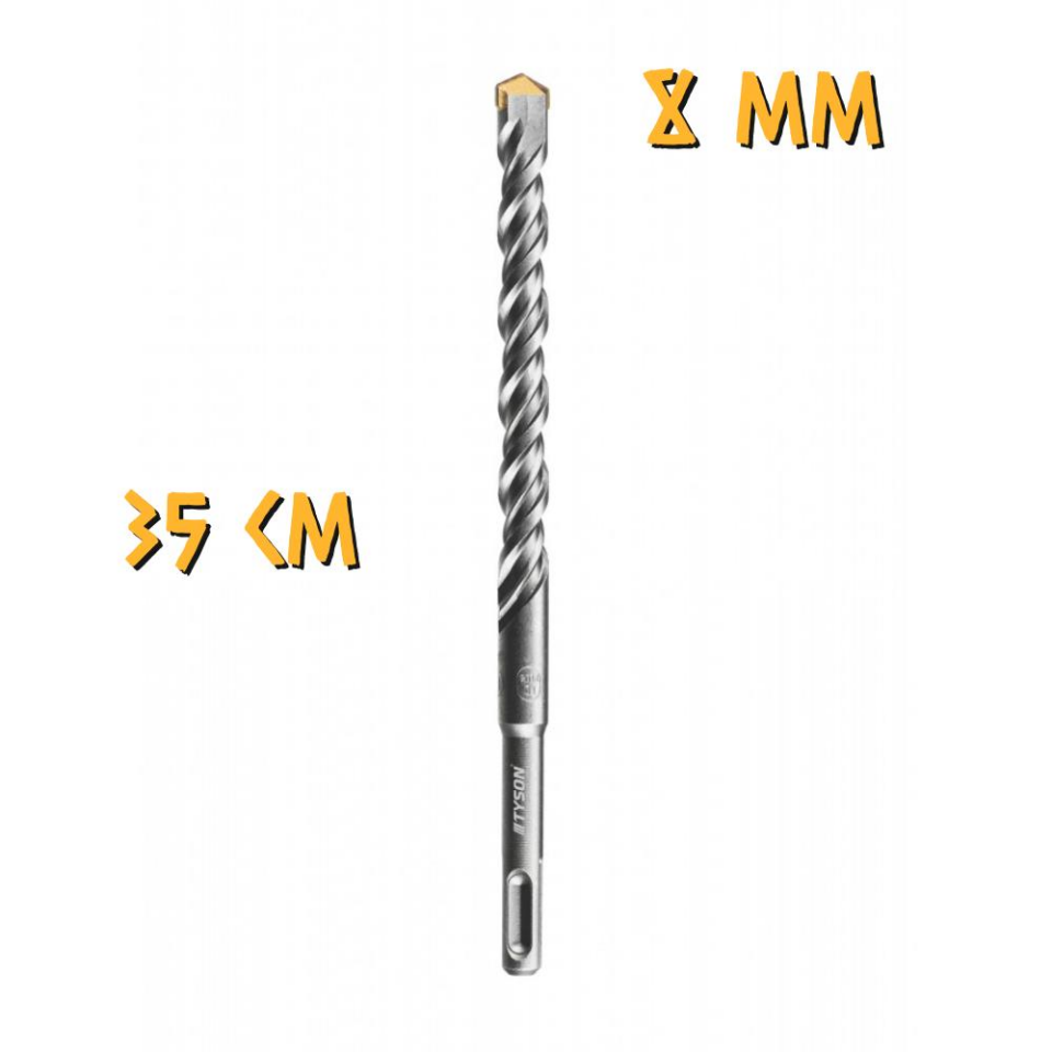 Kupa Tyson SDS Plus Delici Hilti-Matkap Ucu - 8 mm. - 35 cm