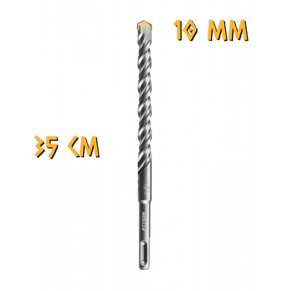 Kupa Tyson SDS Plus Delici Hilti-Matkap Ucu - 10 mm. - 35 cm