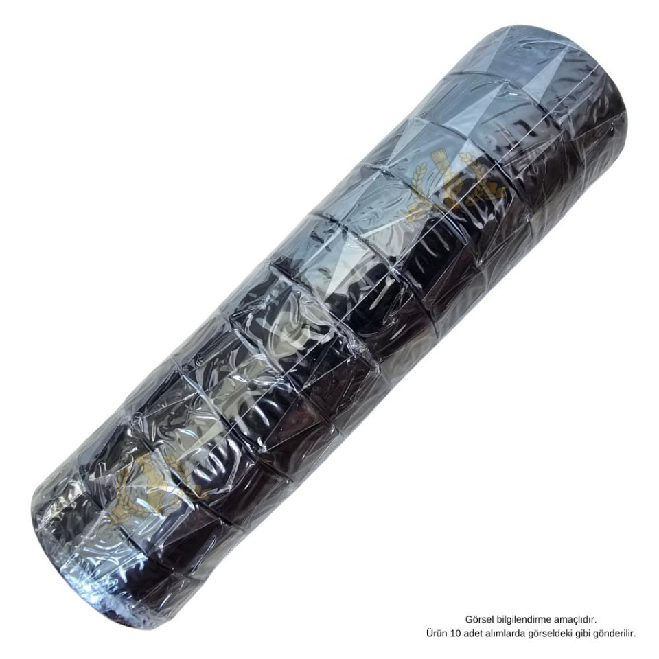 SGS Elektrik İzolasyon Bandı - Siyah - 19 mm x 9 mt. - 10 Adet