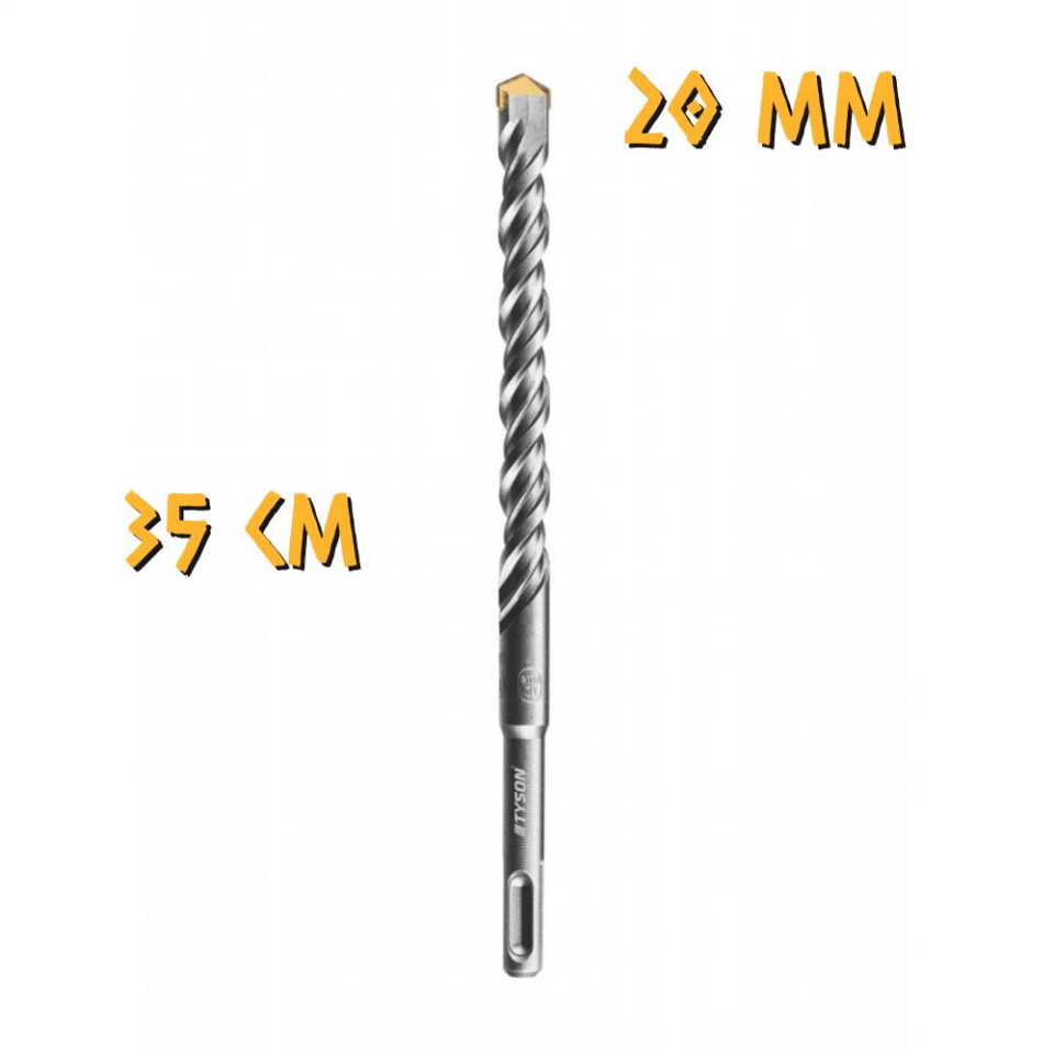 Kupa Tyson SDS Plus Delici Hilti-Matkap Ucu - 20 mm. - 35 cm