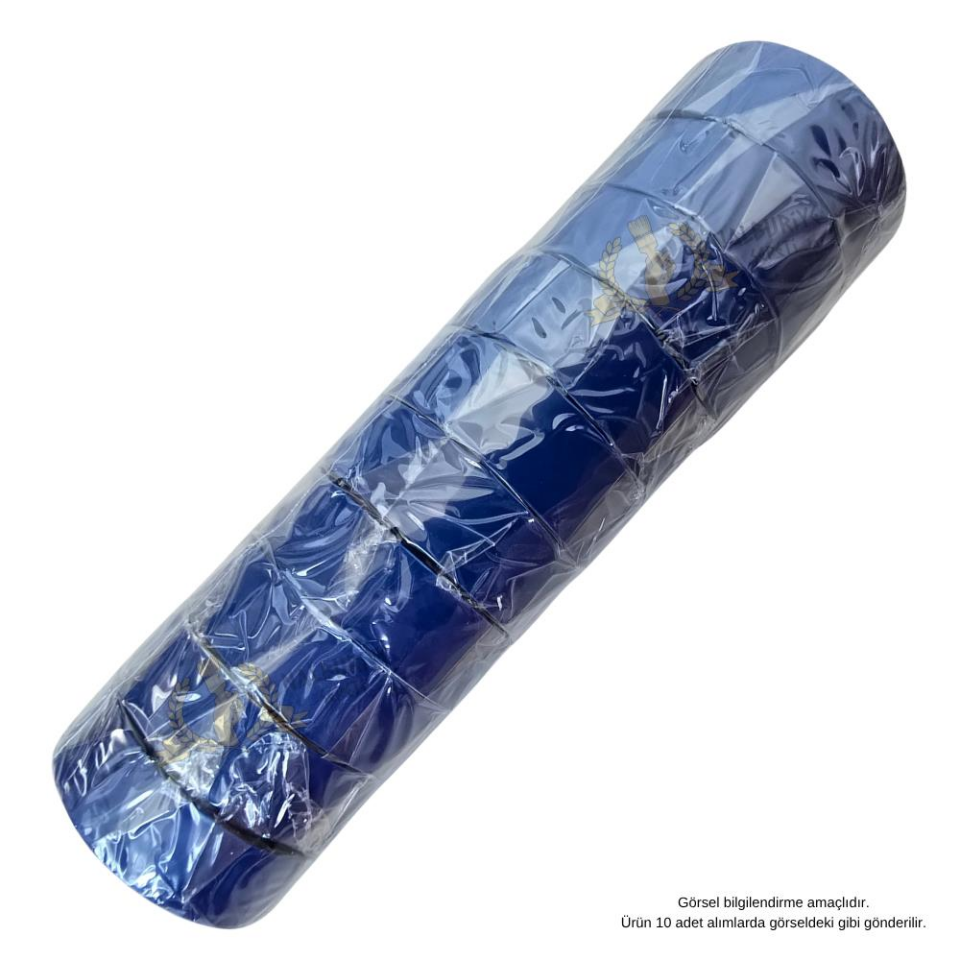 SGS Elektrik İzolasyon Bandı - Mavi - 19 mm x 9 mt. - 3 Adet