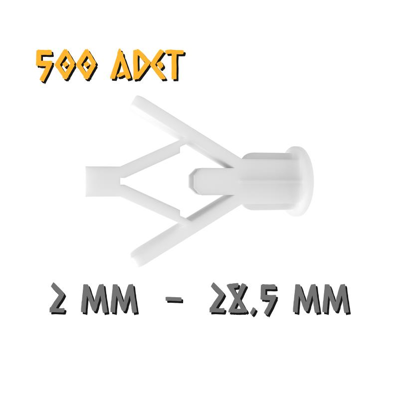 Made Kanatlı Alçıpan Dübeli - No: 2 - 500 Adet