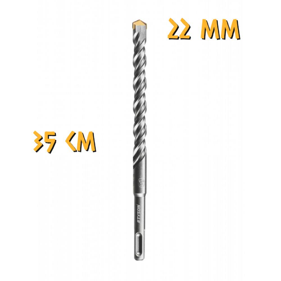 Kupa Tyson SDS Plus Delici Hilti-Matkap Ucu - 22 mm. - 35 cm