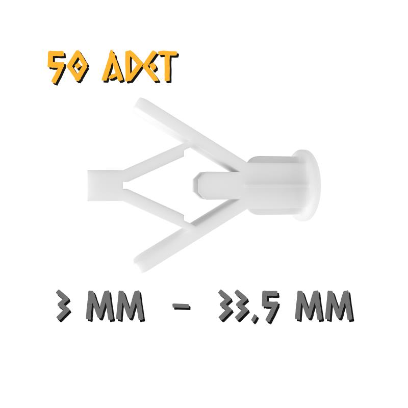 Made Kanatlı Alçıpan Dübeli - No: 3 - 50 Adet