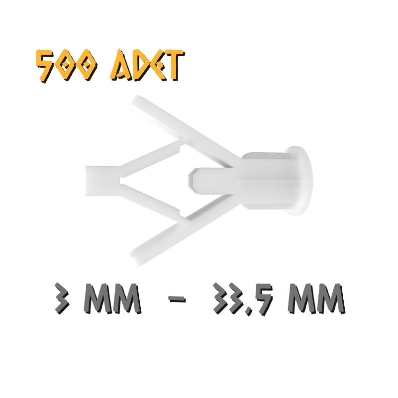 Made Kanatlı Alçıpan Dübeli - No: 3 - 500 Adet