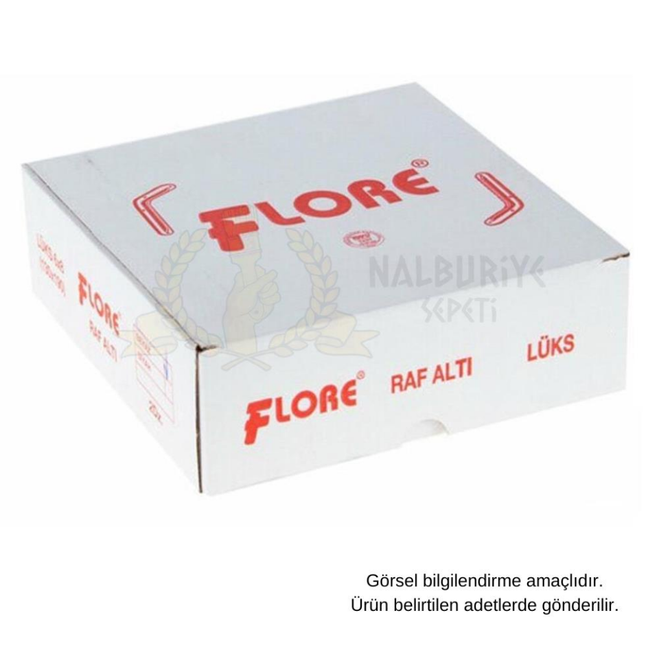 Flore Raf Altı L Ayak Beyaz No: 8x10 - 195x265 mm. - 24 Adet