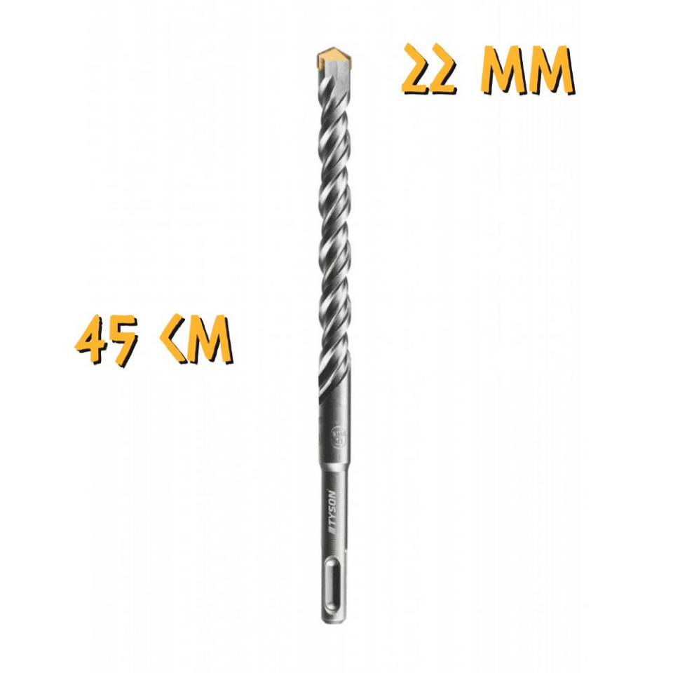 Kupa Tyson SDS Plus Delici Hilti-Matkap Ucu - 22 mm. - 45 cm
