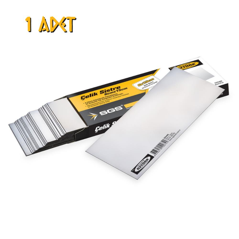 SGS Paslanmaz Çelik Sistre - 0.5 mm. - 6x15 cm. - 1 Adet