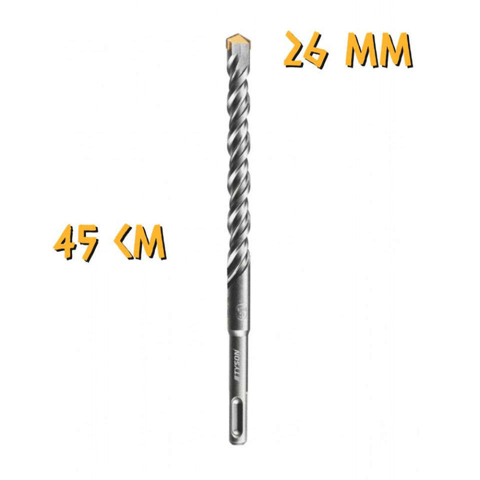 Kupa Tyson SDS Plus Delici Hilti-Matkap Ucu - 26 mm. - 45 cm