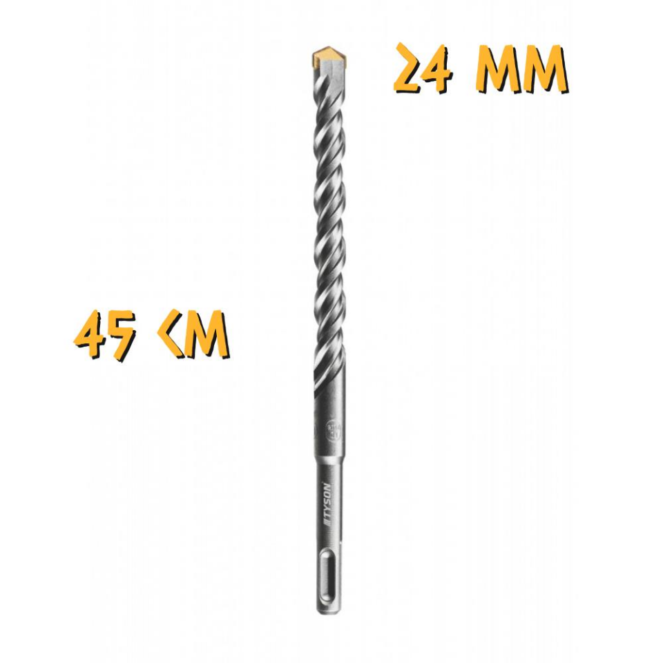 Kupa Tyson SDS Plus Delici Hilti-Matkap Ucu - 24 mm. - 45 cm