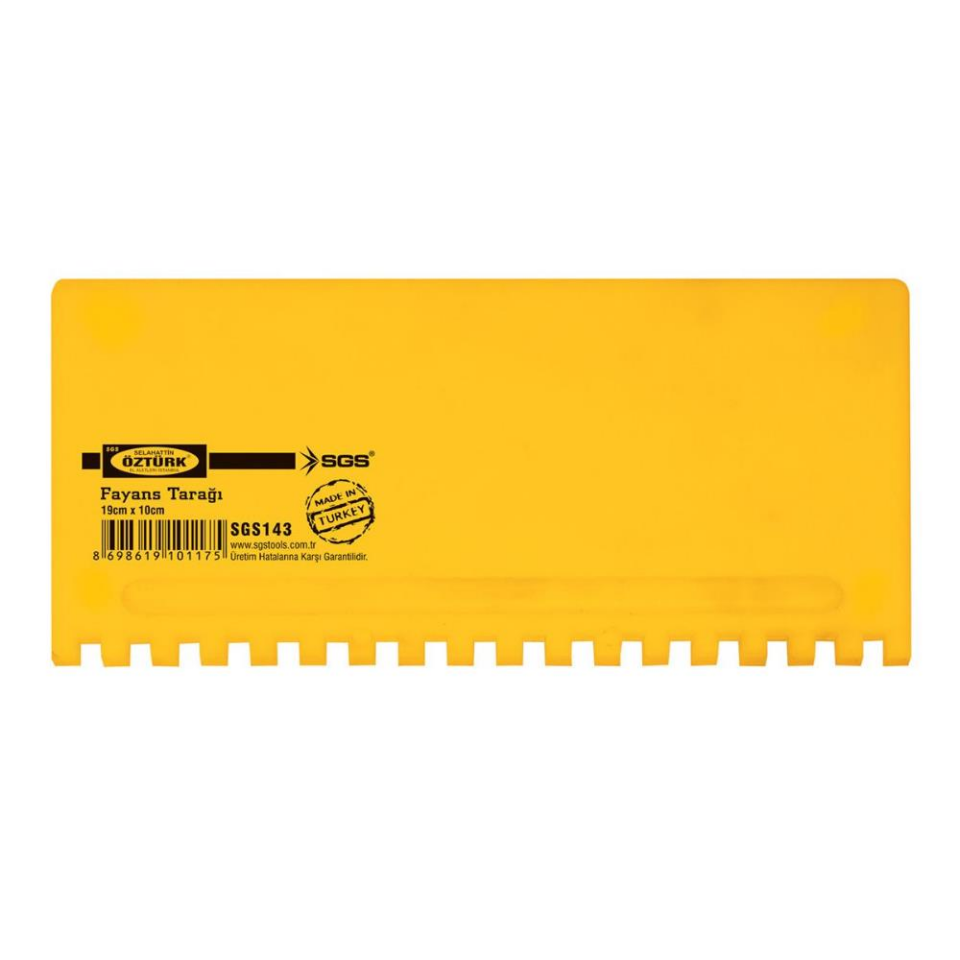 SGS Plastik Fayans Seramik Derz Tarağı - 19x10 cm.