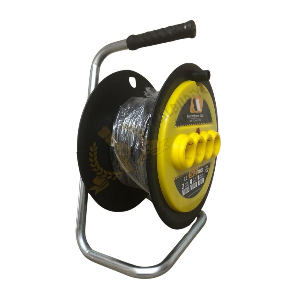 Kupa Makaralı Uzatma Kablosu 3x2.5 - 4 Priz - 20 mt.