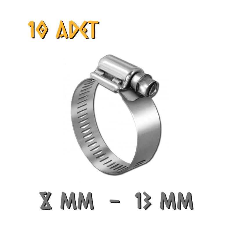Made Ayarlanabilir Hortum Kelepçesi - 8-13 mm. - 10 Adet