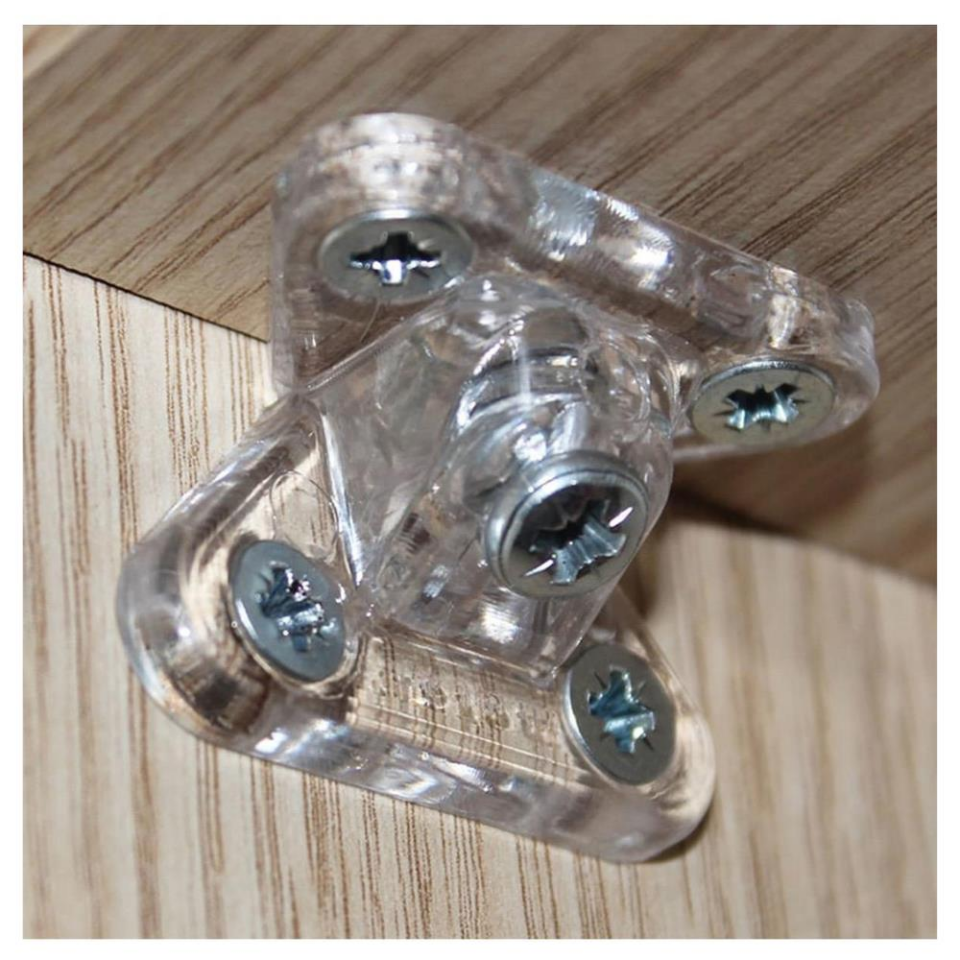 Metali Açılı Kelebek Çektirme Standart Şeffaf - 20 Adet