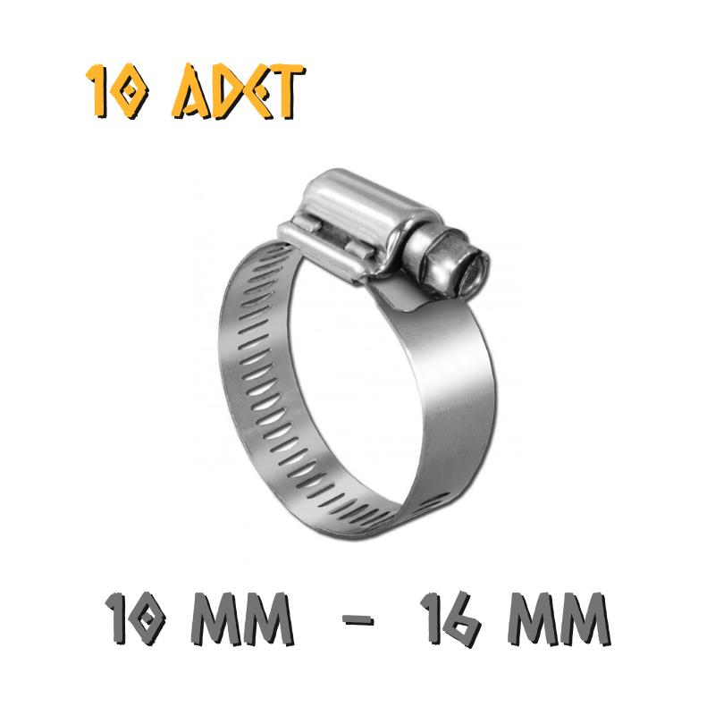 Made Ayarlanabilir Hortum Kelepçesi - 10-16 mm. - 10 Adet