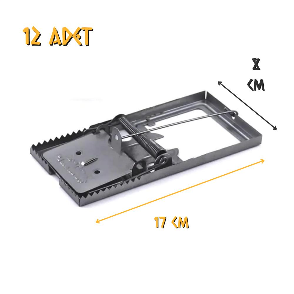 Sebat-İş Metal Fare Kapanı Büyük - 12 Adet