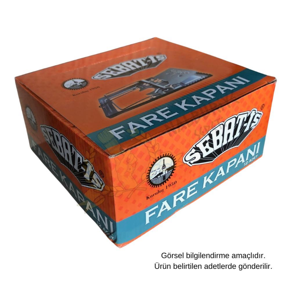Sebat-İş Metal Fare Kapanı Büyük - 12 Adet