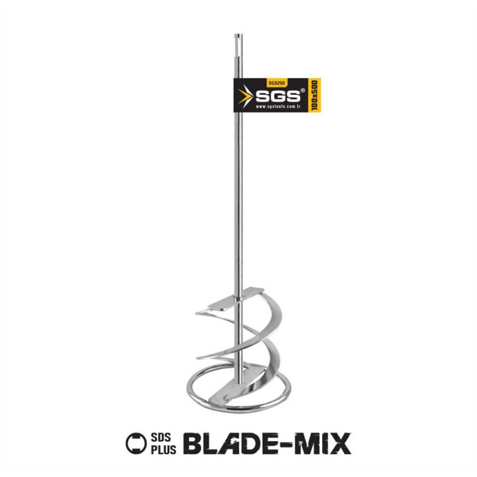SGS SDS Plus Lama Boya Alçı Harç Karıştırıcı 100x500 mm.
