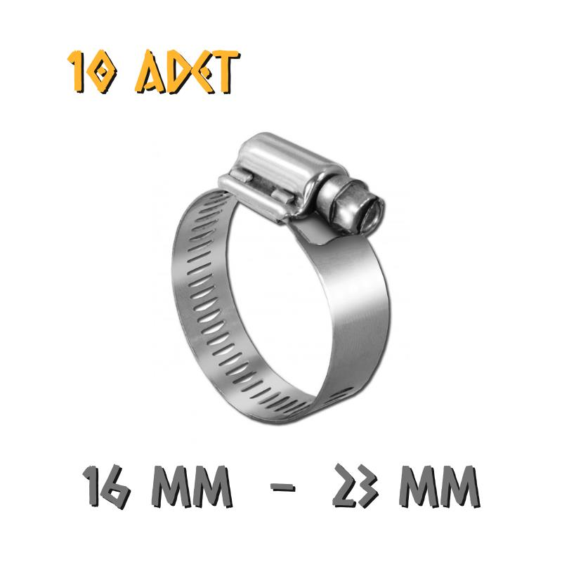 Made Ayarlanabilir Hortum Kelepçesi - 16-23 mm. - 10 Adet