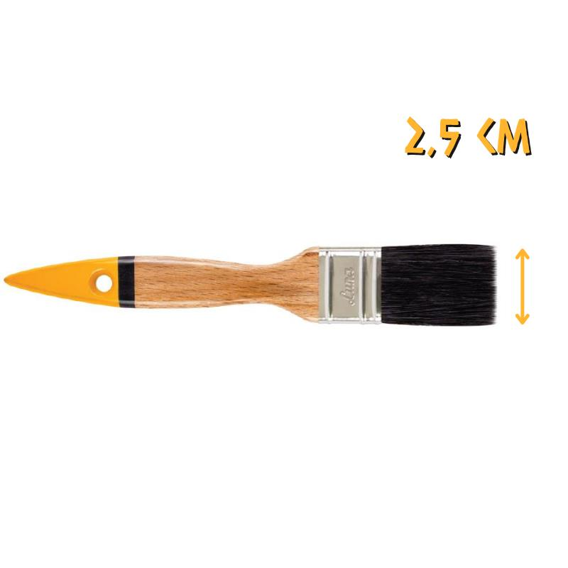 İzmir Fırça Ahşap Yağlı Boya Fırça Seti 6 Parça - No: 1-1.5-2-2.5-3-4