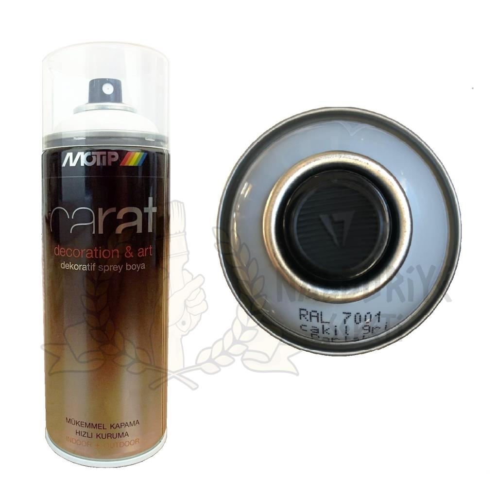 Motip Carat Akrilik Sprey Boya ÇAKIL GRİ PARLAK 400 ml - RAL7001