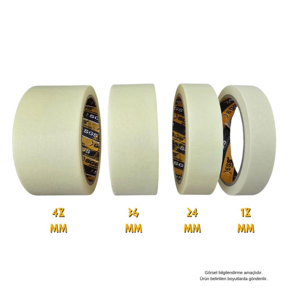 SGS Kağıt Maskeleme Bandı 36 mm. - 25 mt. - 6 Adet
