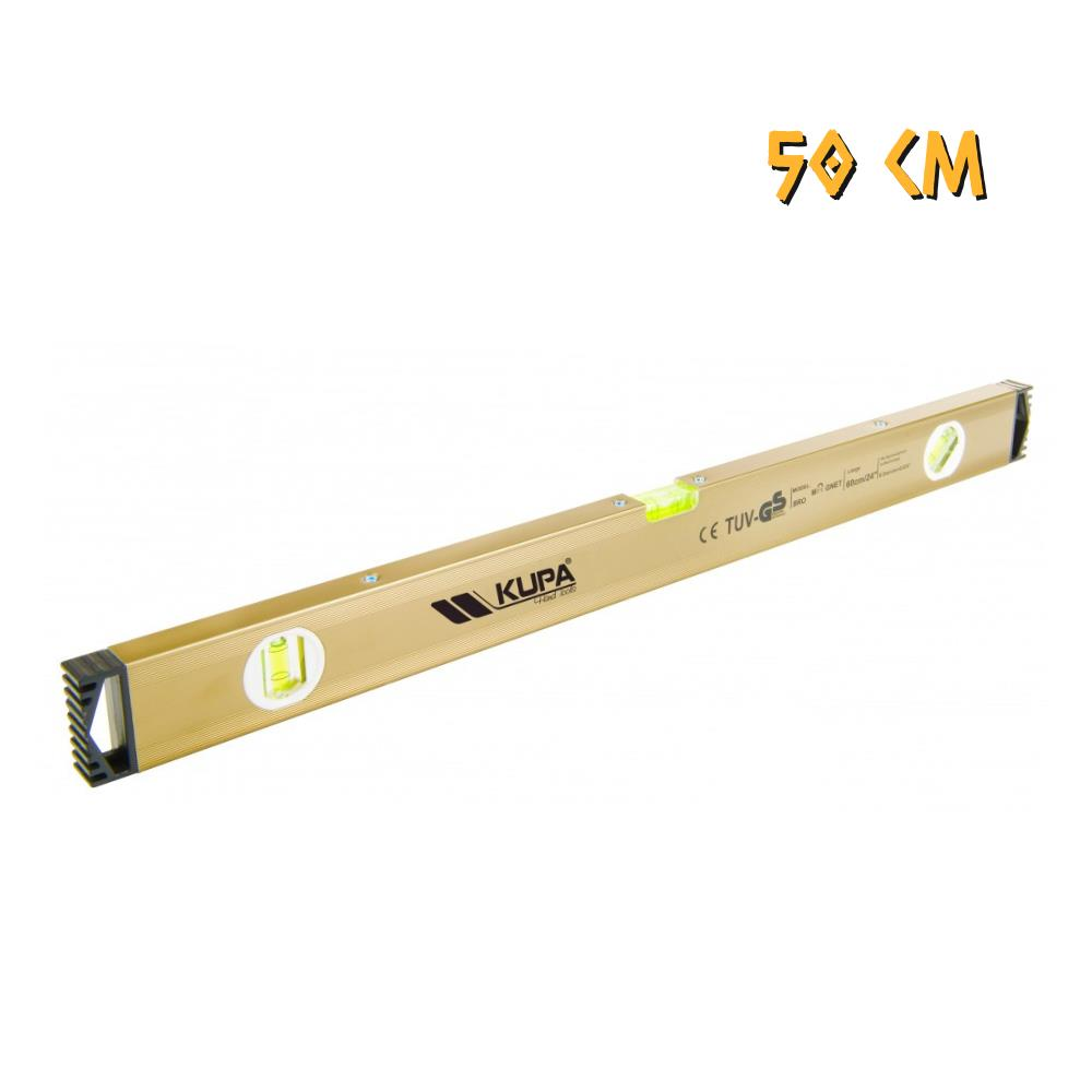 Kupa Profesyonel Mıknatıslı Su Terazisi Alüminyum - 50 cm.