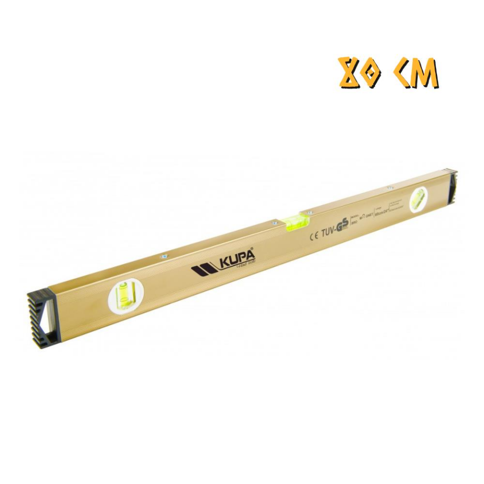 Kupa Profesyonel Mıknatıslı Su Terazisi Alüminyum - 80 cm.