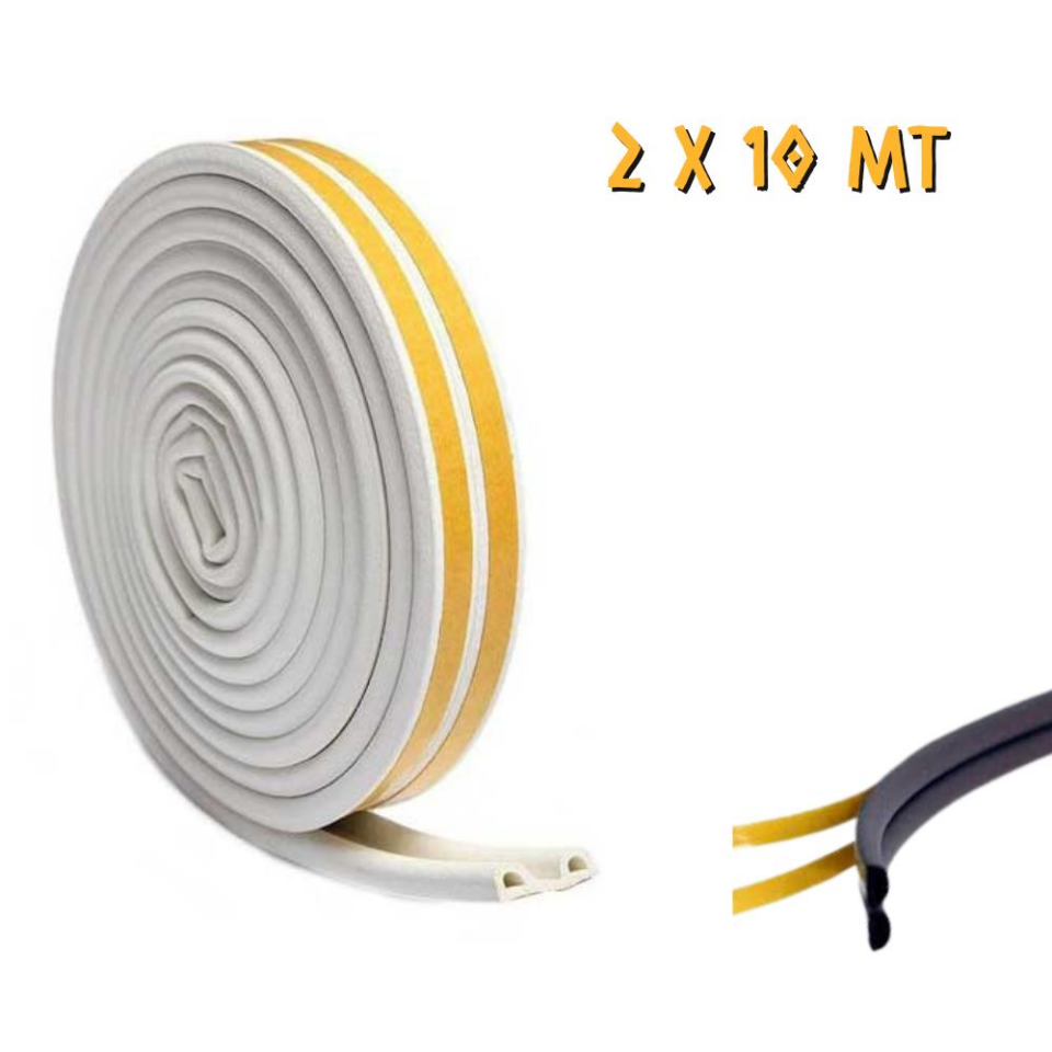 Kupa Tyson Kapı ve Pencere Fitil Bandı Beyaz - Çiftli - 10 Metre