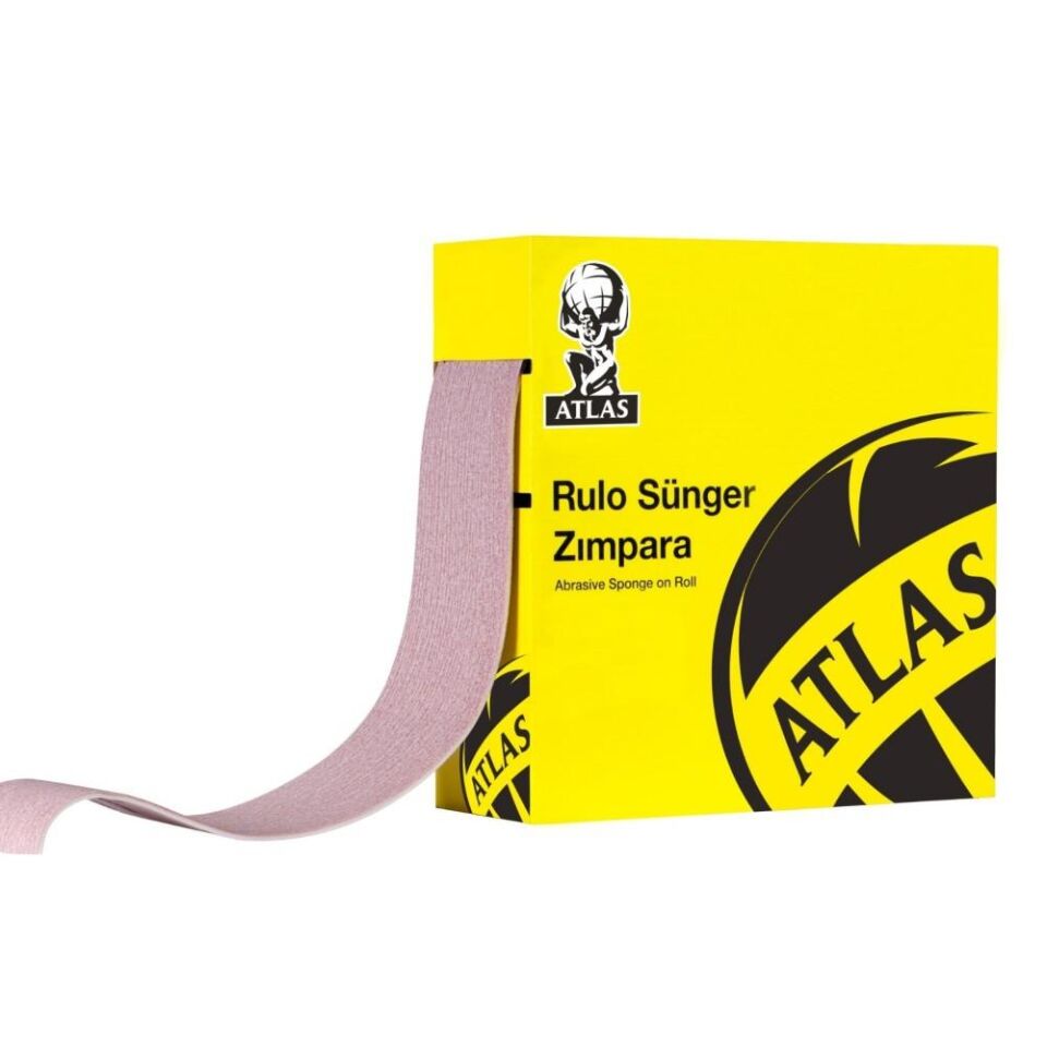 Atlas Rulo Soft Sünger Zımpara 115 mm. - 2 mt. - 180 Kum