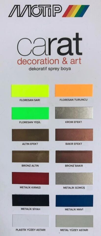 Motip Carat Akrilik Sprey Boya BRONZ ALTIN EFEKT 400 ml