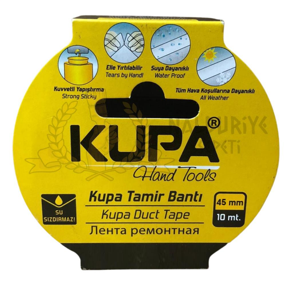 Kupa Su Geçirmez Güçlü Tamir Bandı 10 mt. BEYAZ - 5 Adet