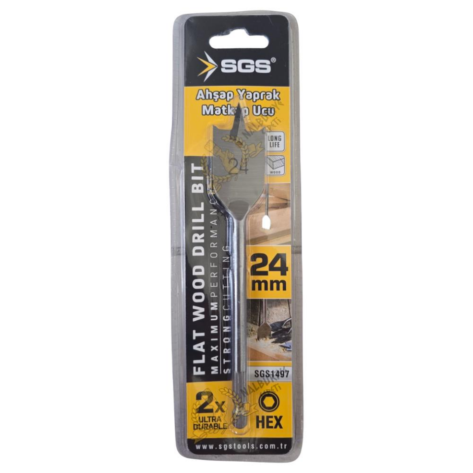 SGS Ahşap Yaprak Matkap Ucu 24x152 mm. - 1 Adet