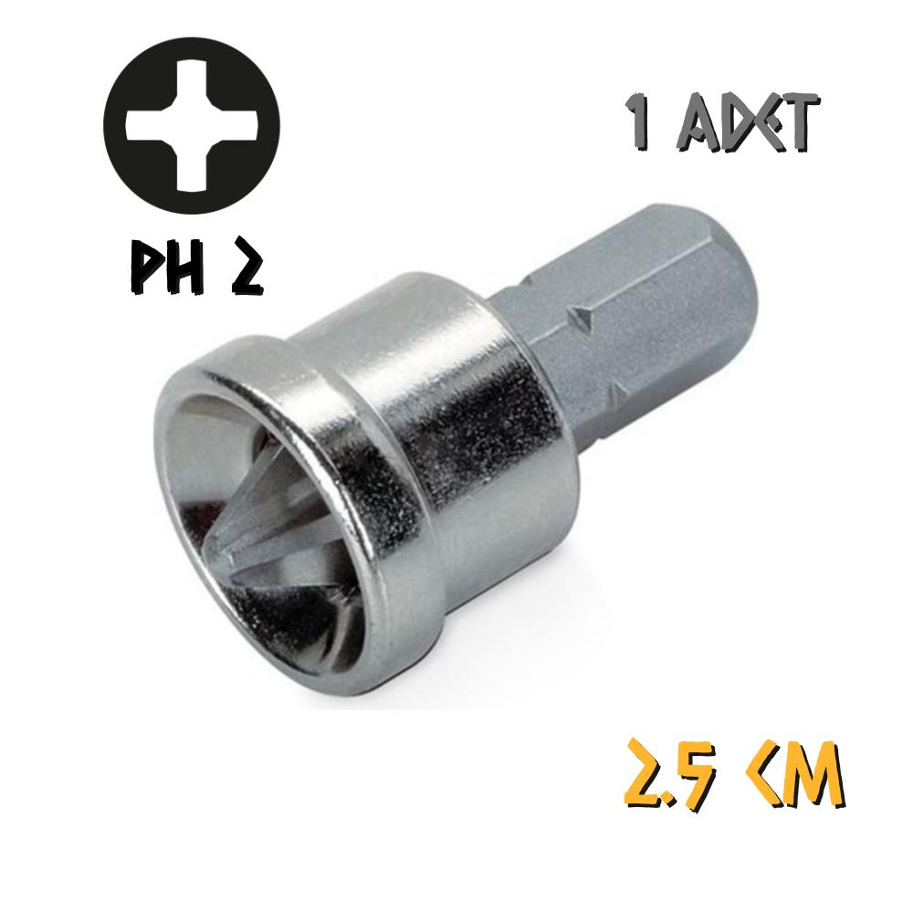 Kupa Stoplamalı Bits Uç PH2 S2 - 2.5 cm. - 1 Adet