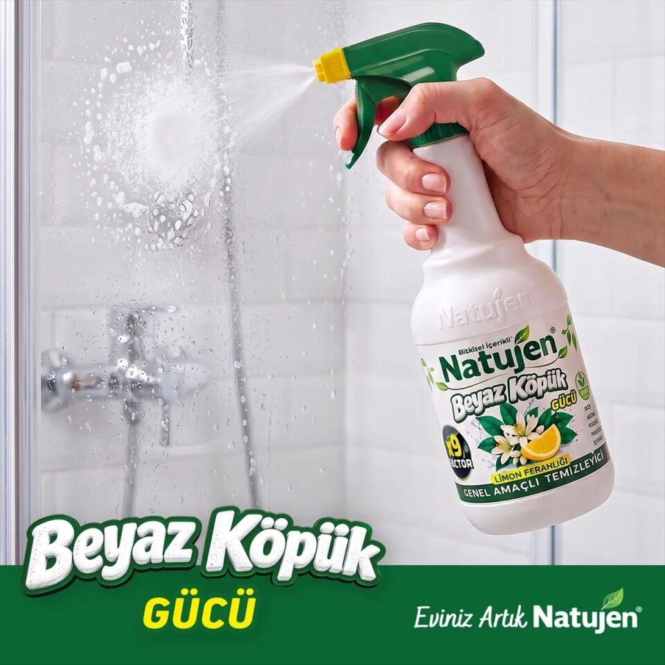 Natujen Genel Amaçlı Beyaz Köpük Temizleyici 1000 ml.