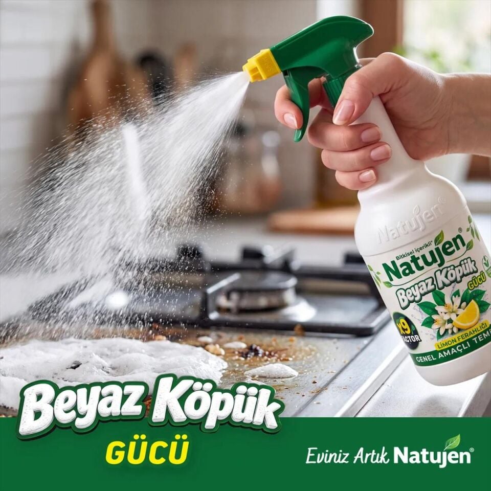 Natujen Genel Amaçlı Beyaz Köpük Temizleyici 1000 ml.