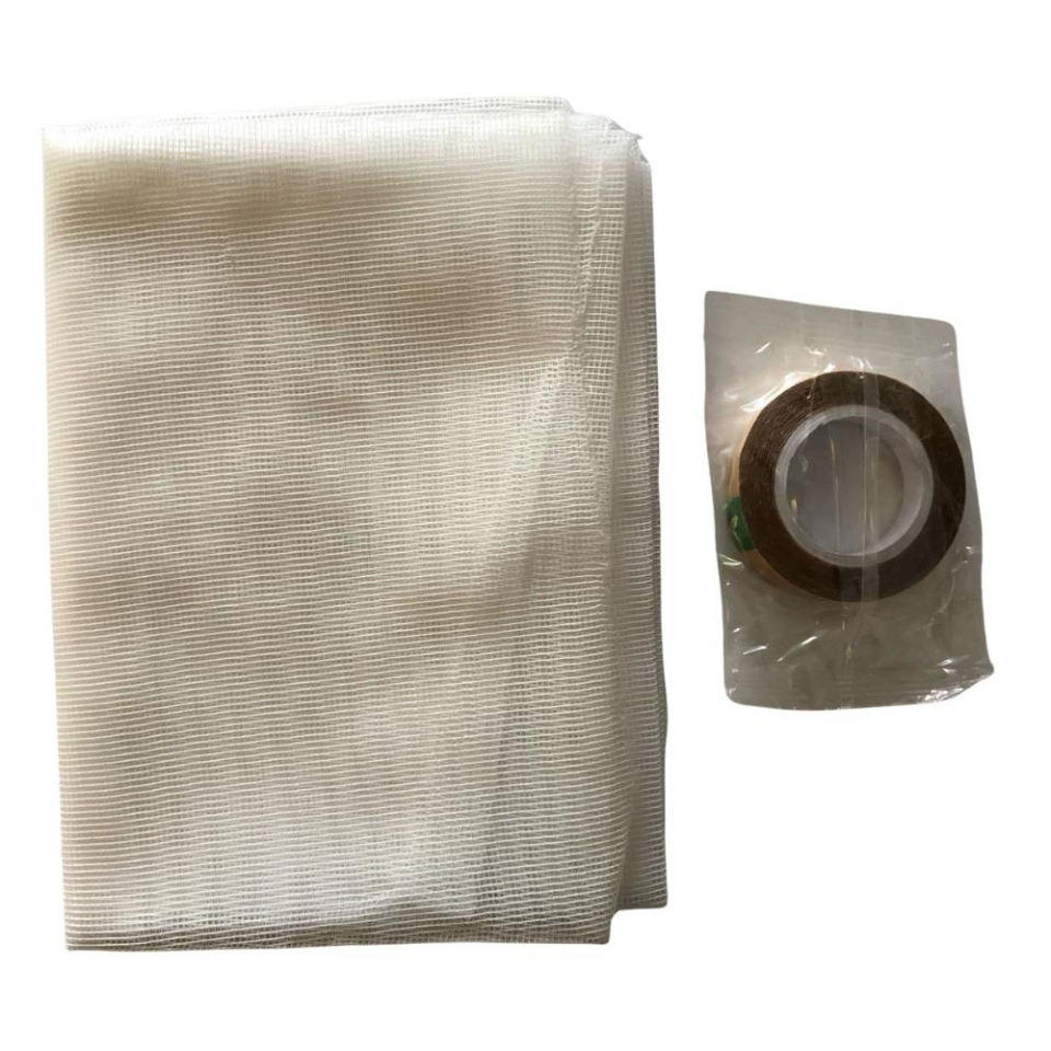 Kupa Hazır Sineklik Yapışkan Bantlı - Tek Kanat - 0.75 mm x 1.25 mt. - 1 Adet
